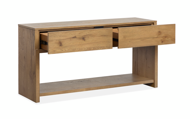 Table de salon Orsman de 56 po avec rangement - caramel rustique