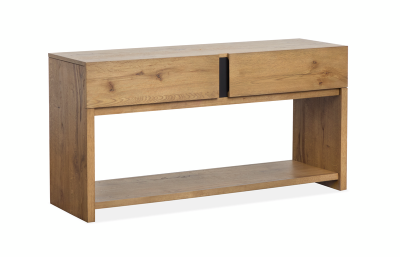 Table de salon Orsman de 56 po avec rangement - caramel rustique