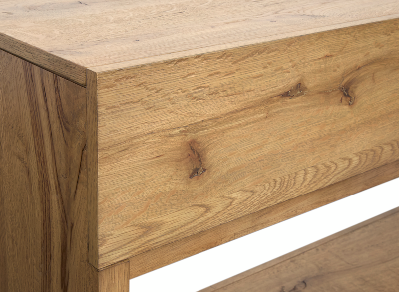 Table de salon Orsman de 56 po avec rangement - caramel rustique