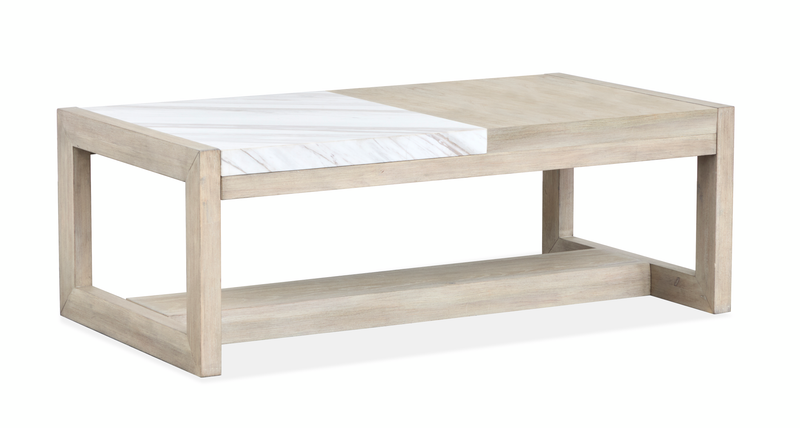 Table à café Penley de 48 po avec rangement - chamois galerie