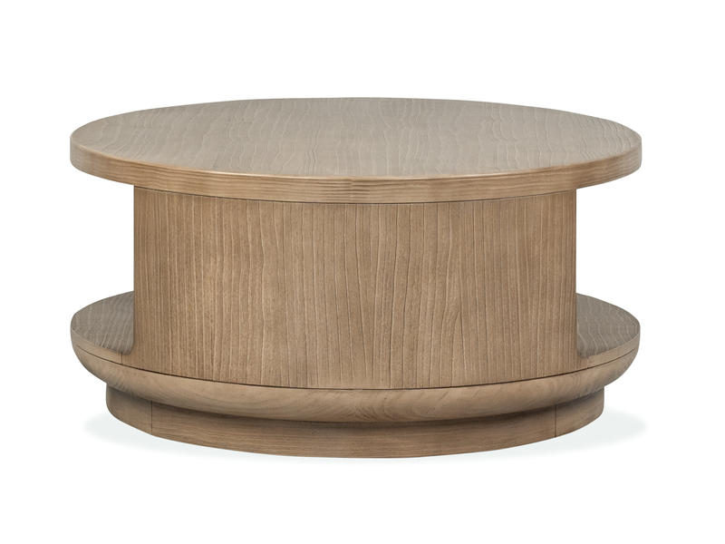 Table à café Poplar de 54 po avec rangement - brun château