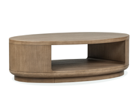 Table à café Poplar de 54 po avec rangement - brun château