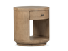 Table de bout Poplar de 24 po avec rangement - brun château