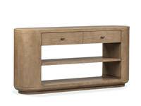 Table de salon Poplar de 64 po avec rangement - brun château