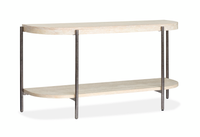  Table de salon Sheriden de 56 po avec rangement - gris Edgecomb