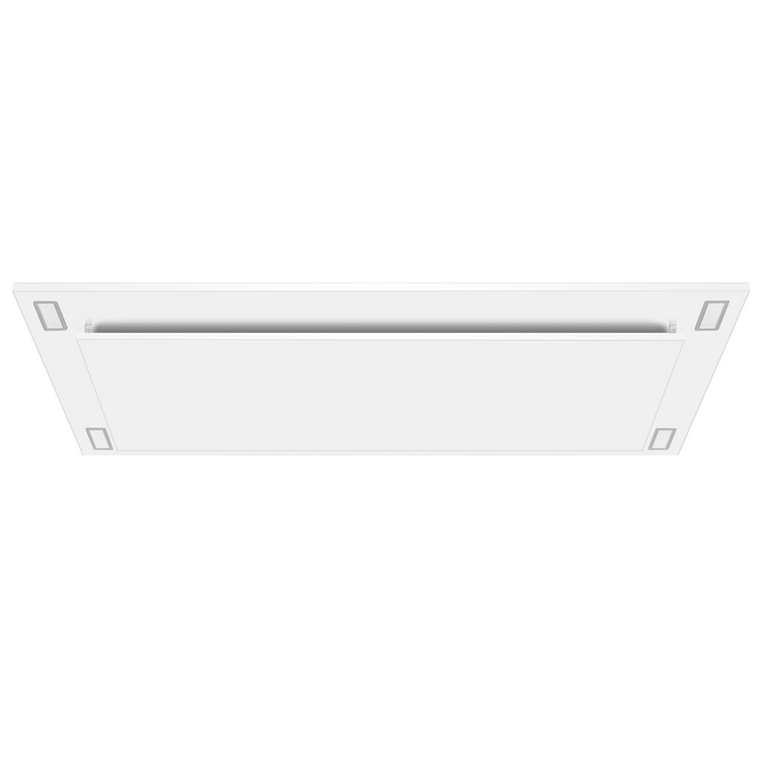 Hotte de cuisinière affleurée au plafond Victory blanche - Sunset-WH