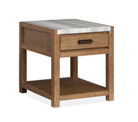  Table de bout Timber de 22 po - brun sierra