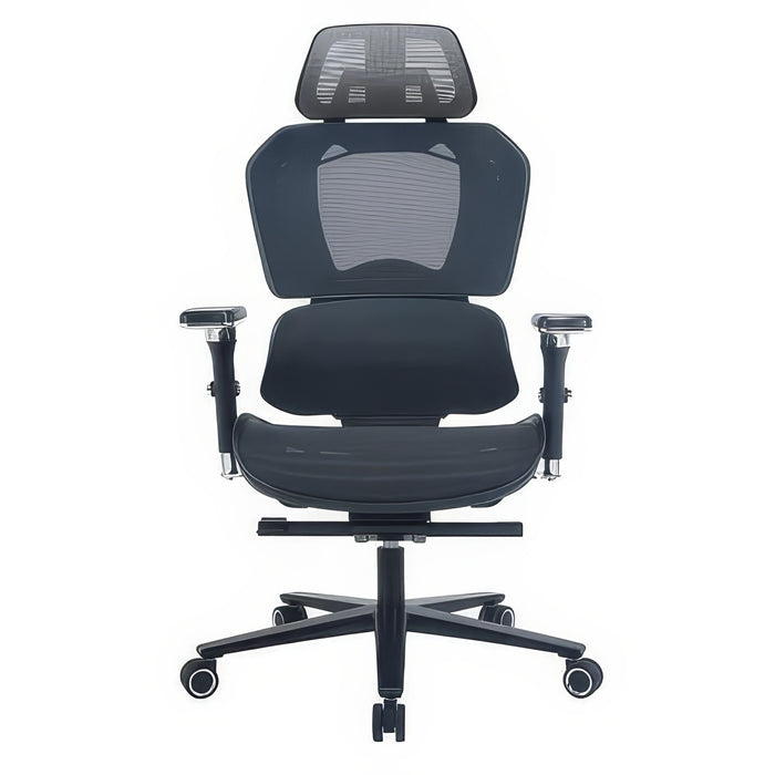 Fauteuil de jeu et de bureau ergonomique Duoflex de TygerClaw à dossier haut - noir