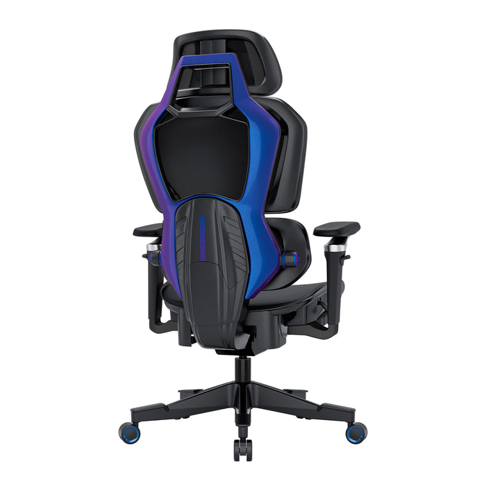 Fauteuil de jeu et de bureau ergonomique Duoflex de TygerClaw à dossier haut - noir
