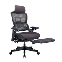 Fauteuil de bureau ergonomique réglable en mailles TygerClaw à dossier haut - noir