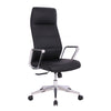 Fauteuil président en microfibre de polyuréthanne TygerClaw à dossier haut - noir