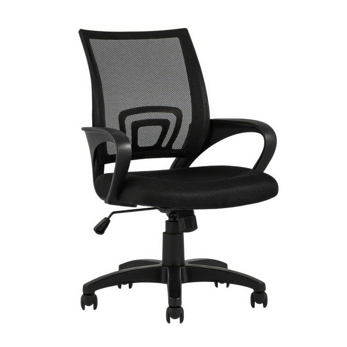 Fauteuil de bureau en mailles TygerClaw à mi-dossier - noir