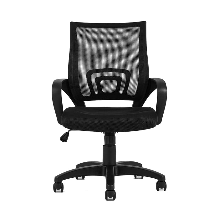 Fauteuil de bureau en mailles TygerClaw à mi-dossier - noir