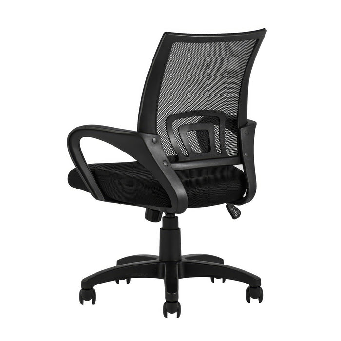 Fauteuil de bureau en mailles TygerClaw à mi-dossier - noir