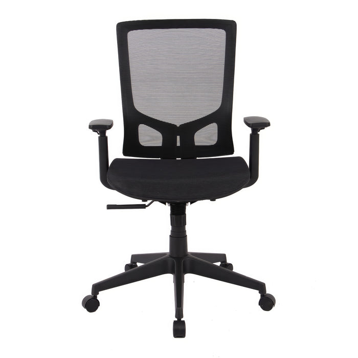 Chaise de bureau en mailles TygerClaw à dossier haut - noire