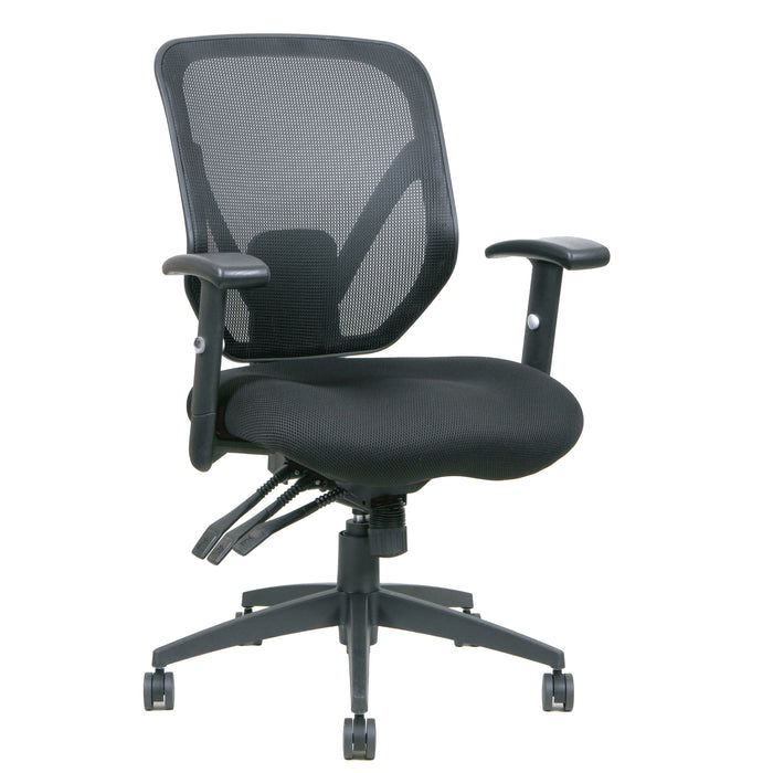 Fauteuil de bureau en mailles TygerClaw à mi-dossier - gris