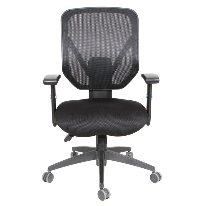 Fauteuil de bureau en mailles TygerClaw à mi-dossier - gris