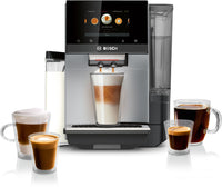 Machine à espresso VeroCafe Bosch de série 800 avec récipient à lait intégré - argentée - TQU60307