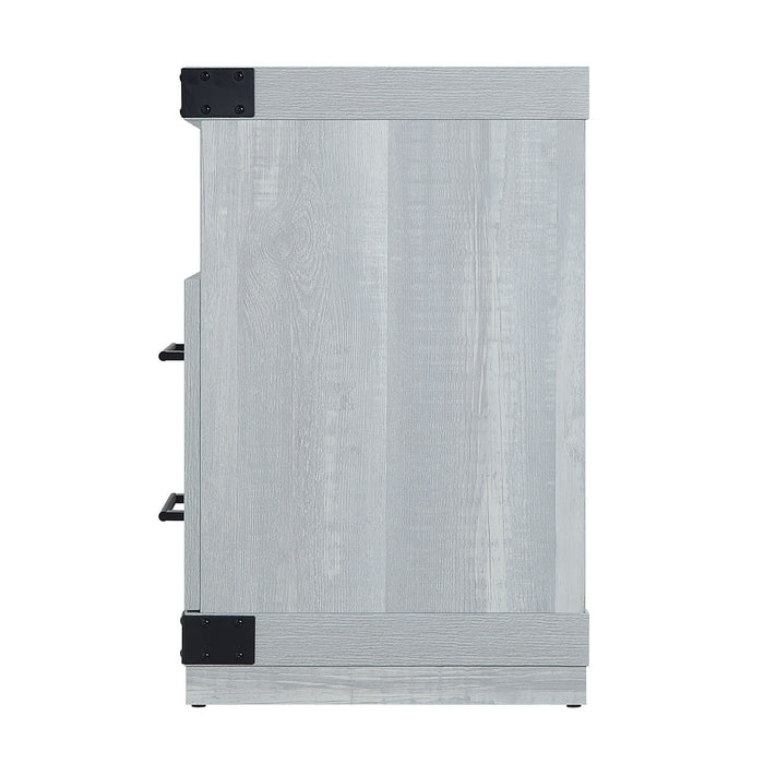 Meuble pour téléviseur Richmond de Manhattan Comfort de 60 po avec 2 tiroirs et 4 tablettes - gris