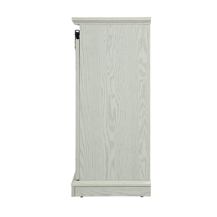 Meuble pour téléviseur Myrtle de Manhattan Comfort de 60 po avec 2 portes coulissantes - chêne crème