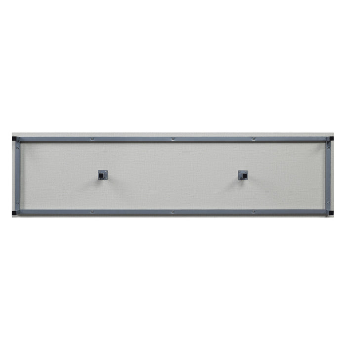 Meuble pour téléviseur Brighton de Manhattan Comfort de 60 po avec tablettes en verre et système de gestion des câbles - beige