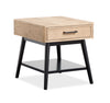 Table de bout Tyssen de 22 po avec rangement - bois de grève