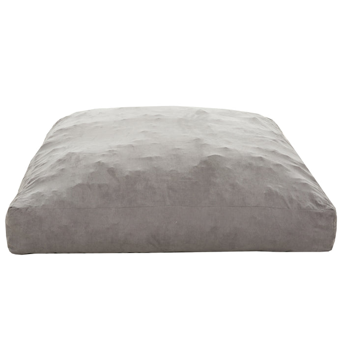 Fauteuil poire Teddy de Sealy en velours côtelé avec mousse à haute densité - beige