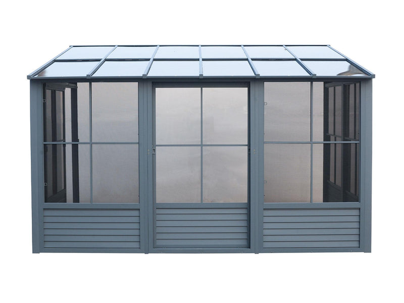Gazebo Penguin Florence - Solarium mural 10x16 Toit de polycarbonate 