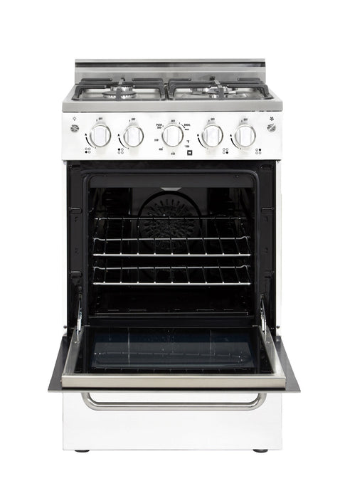 Cuisinière à gaz Prestige par Unique de 20 po à convection - UGP-20V PC1 W
