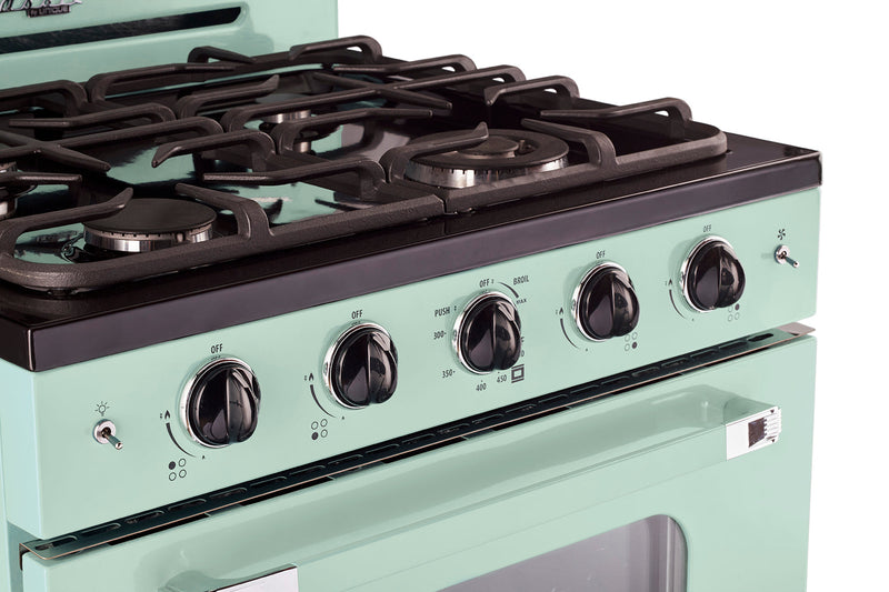 Cuisinière à gaz Classic Rétro par Unique de 30 po à convection - UGP-30CR LG