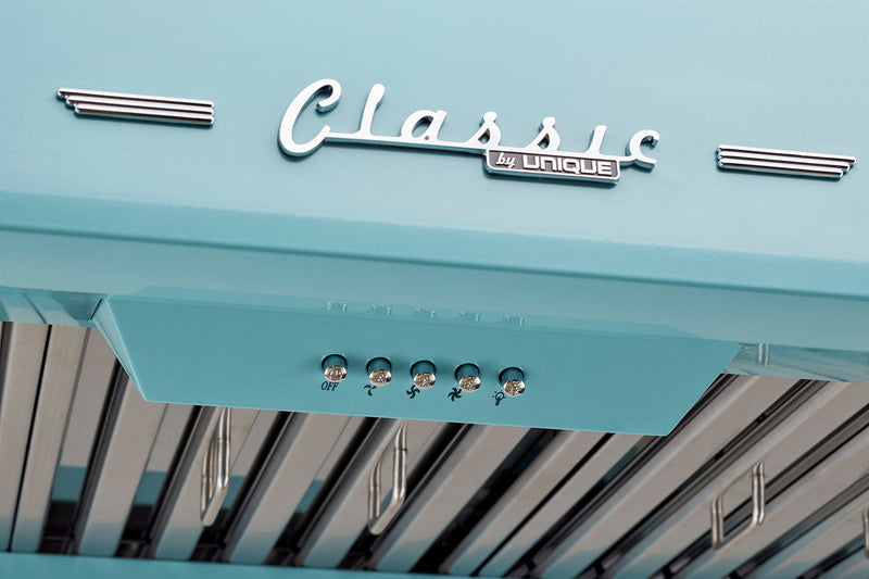 Hotte de cuisinière sous l'armoire Classic Rétro par Unique de 30 po - UGP-30CR RH T