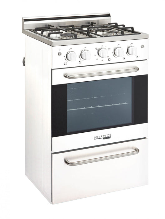 Cuisinière à gaz Prestige par Unique de 24 po à convection - UGP-24V PC1 W