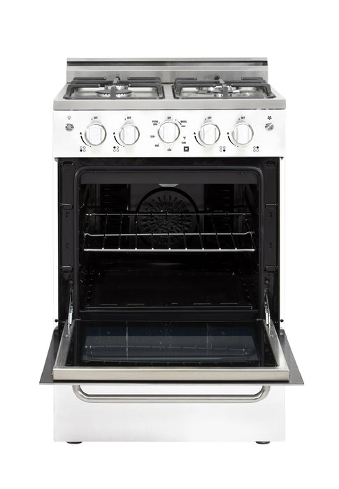 Cuisinière à gaz Prestige par Unique de 24 po à convection - UGP-24V PC1 W