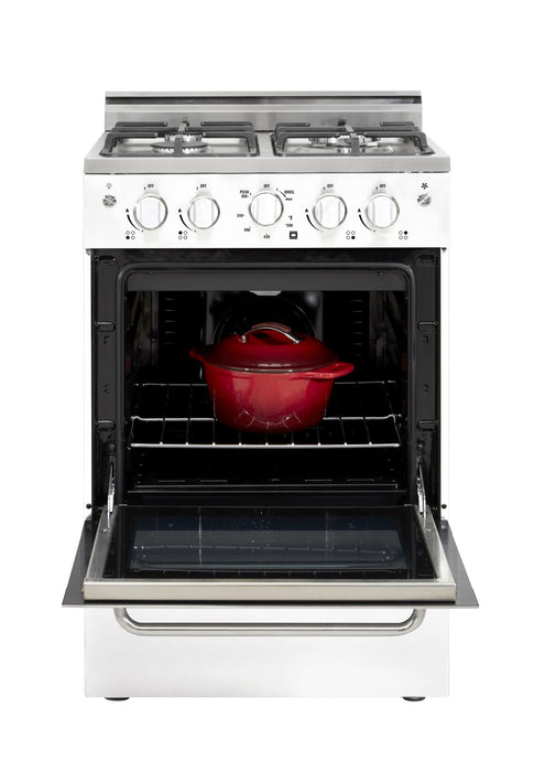 Cuisinière à gaz Prestige par Unique de 24 po à convection - UGP-24V PC1 W