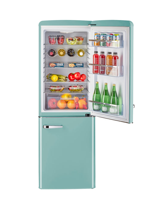 Réfrigérateur Classic Rétro par Unique de 7 pi³ à congélateur inférieur - UGP-215L T AC