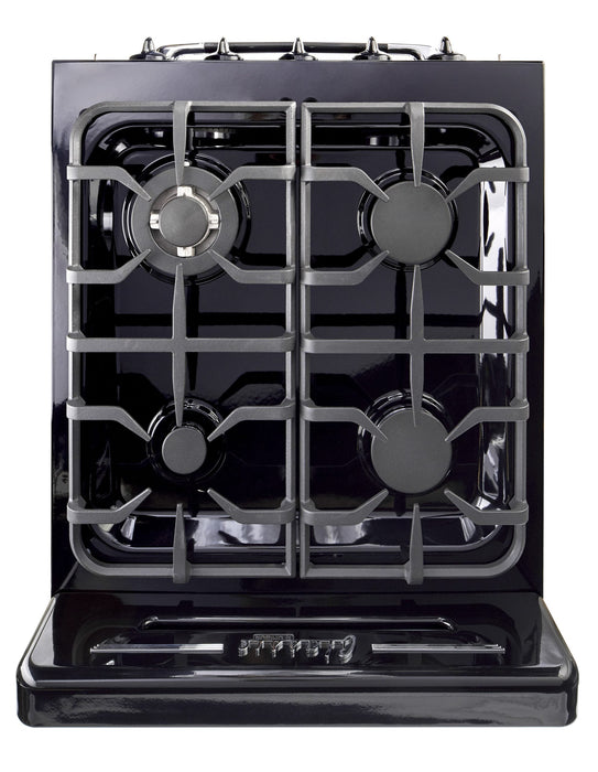 Cuisinière à gaz Classic Rétro par Unique de 24 po à convection - UGP-24CR B