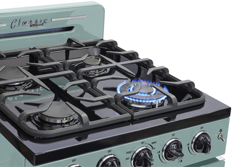 Cuisinière à gaz Classic Rétro par Unique de 24 po à convection - UGP-24CR T