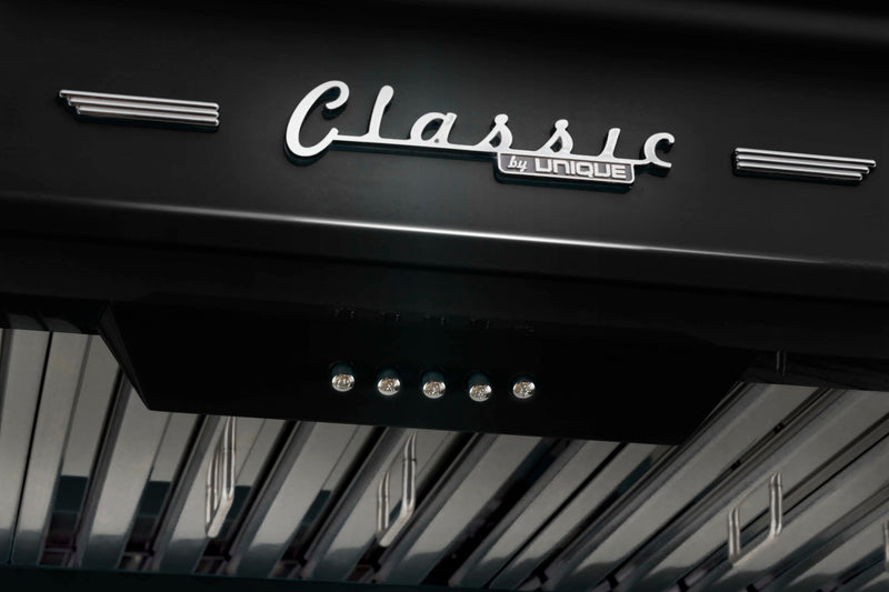 Hotte de cuisinière sous l'armoire Classic Rétro par Unique de 30 po - UGP-30CR RH B