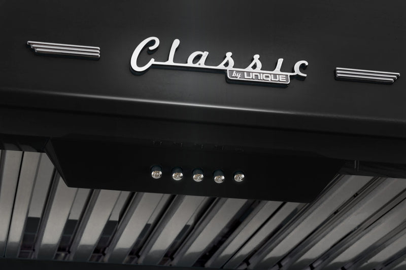 Hotte de cuisinière sous l'armoire Classic Rétro par Unique de 24 po - UGP-24CR RH B