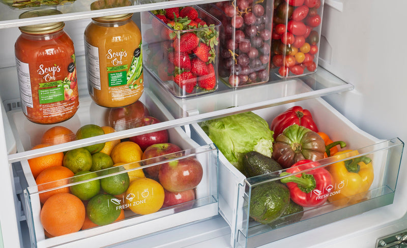 Classic Rétro par Unique sans givre Réfrigérateur à congélateur dans le bas de 18 pi³ - UGP-510L B AC