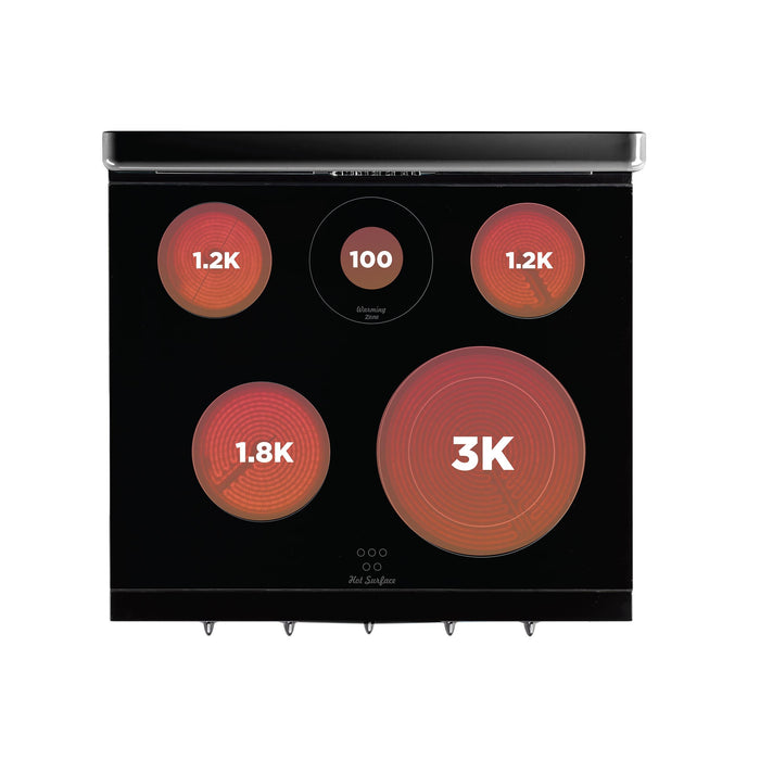 Cuisinière électrique  Classic Rétro par Unique de 30 po à convection - UGP-30CR EC B