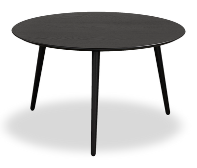 Viola 29.5" Modern Round Top Coffee Table – Black Ash  | Table à café moderne Viola de 29,5 po avec dessus rond - frêne noir