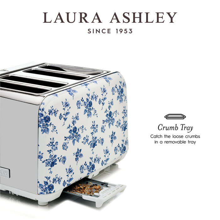 Grille-pain Laura Ashley à 4 tranches, rosier de Chine - VQ_SBT583-LACR-CA