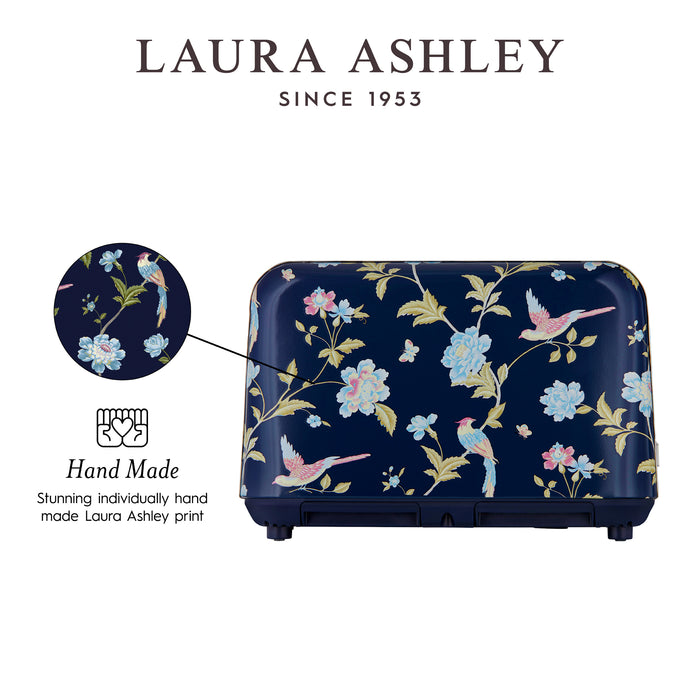 Grille-pain Laura Ashley à 4 tranches, bleu marine d’Elveden - VQ_SBT583-LAN-CA