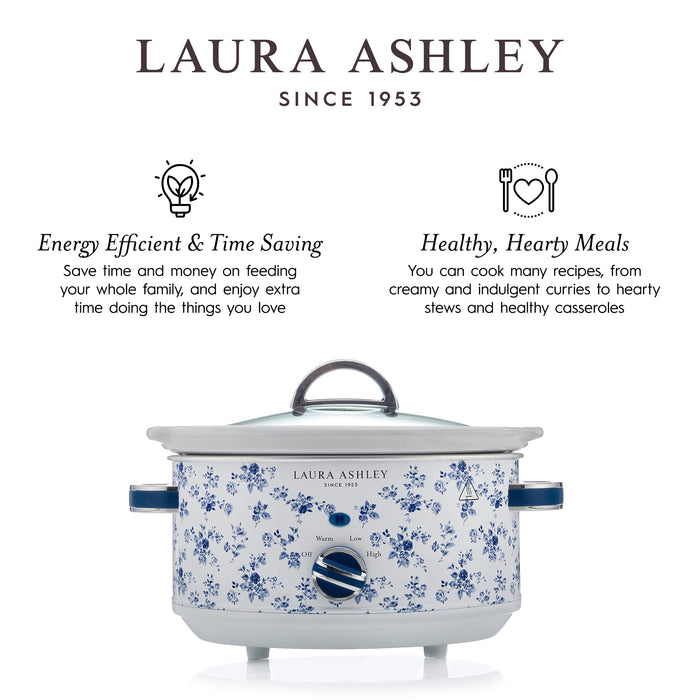 Mijoteuse Laura Ashley de 3,5 l, rosier de Chine - VQ-SLWC3L-LACR-CA