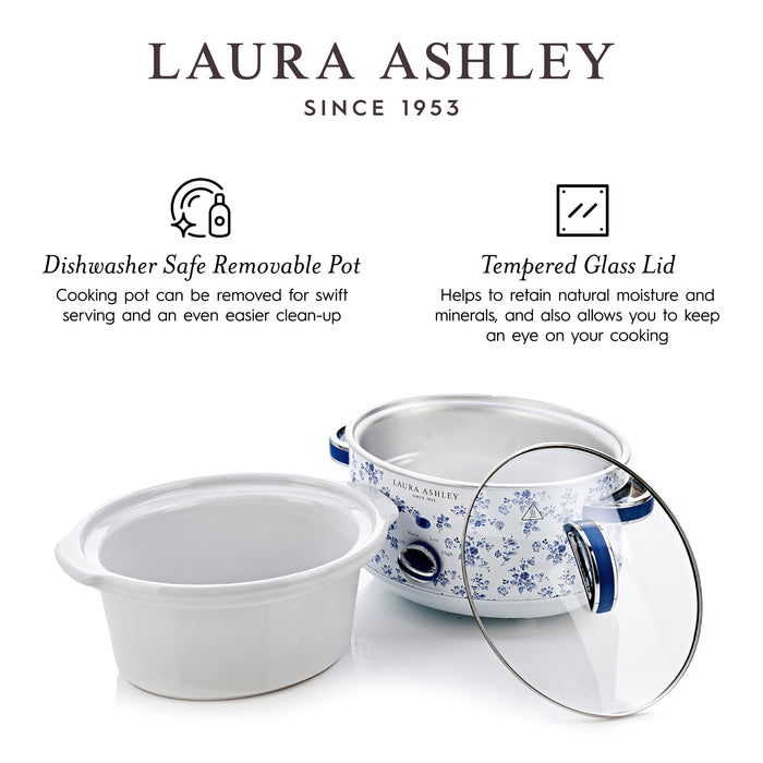 Mijoteuse Laura Ashley de 3,5 l, rosier de Chine - VQ-SLWC3L-LACR-CA