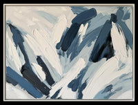 Œuvre d’art murale Shroud peinte à la main à texture épaisse - 48 po x 36 po