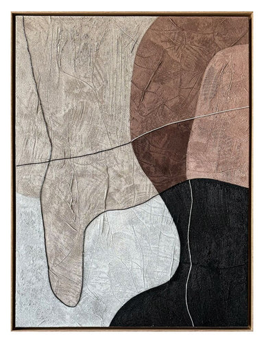  Œuvre d’art murale Earth Moves VII peinte à la main - 36 po x 48 po