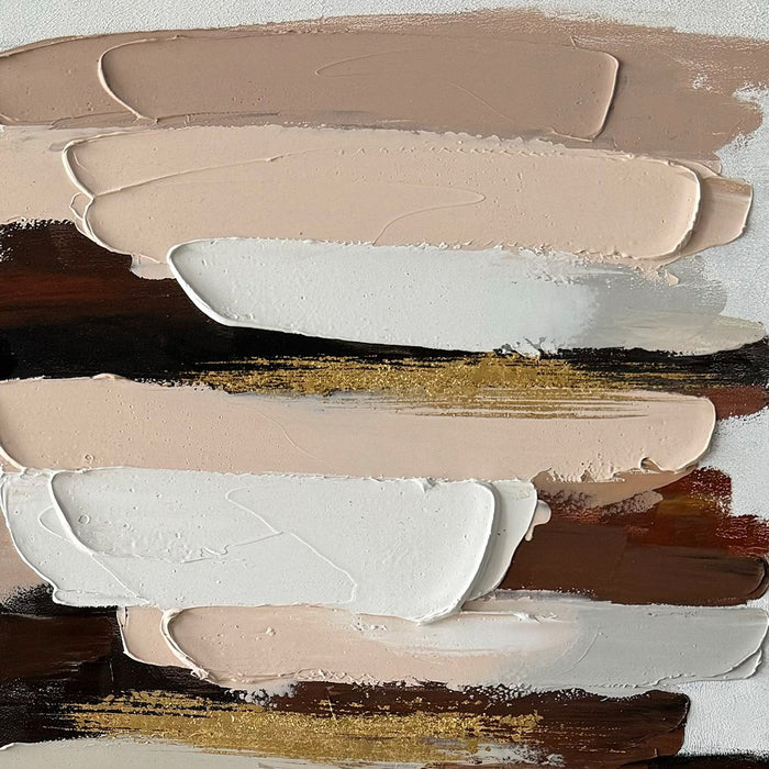 Œuvre d’art murale Glow peinte à la main à texture épaisse - 30 po x 60 po 