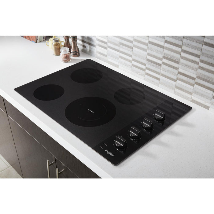 Surface de cuisson électrique Whirlpool de 30 po à 4 éléments - noire - WCE55US0HB